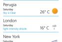 myWeather screenshot 1