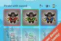 Pirate Vs Ninja 2 player game screenshot 4