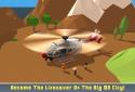 Blocky Helicopter City Heroes screenshot 4