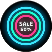 Neon Glow C - Icon Pack