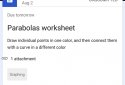Google Classroom screenshot 2