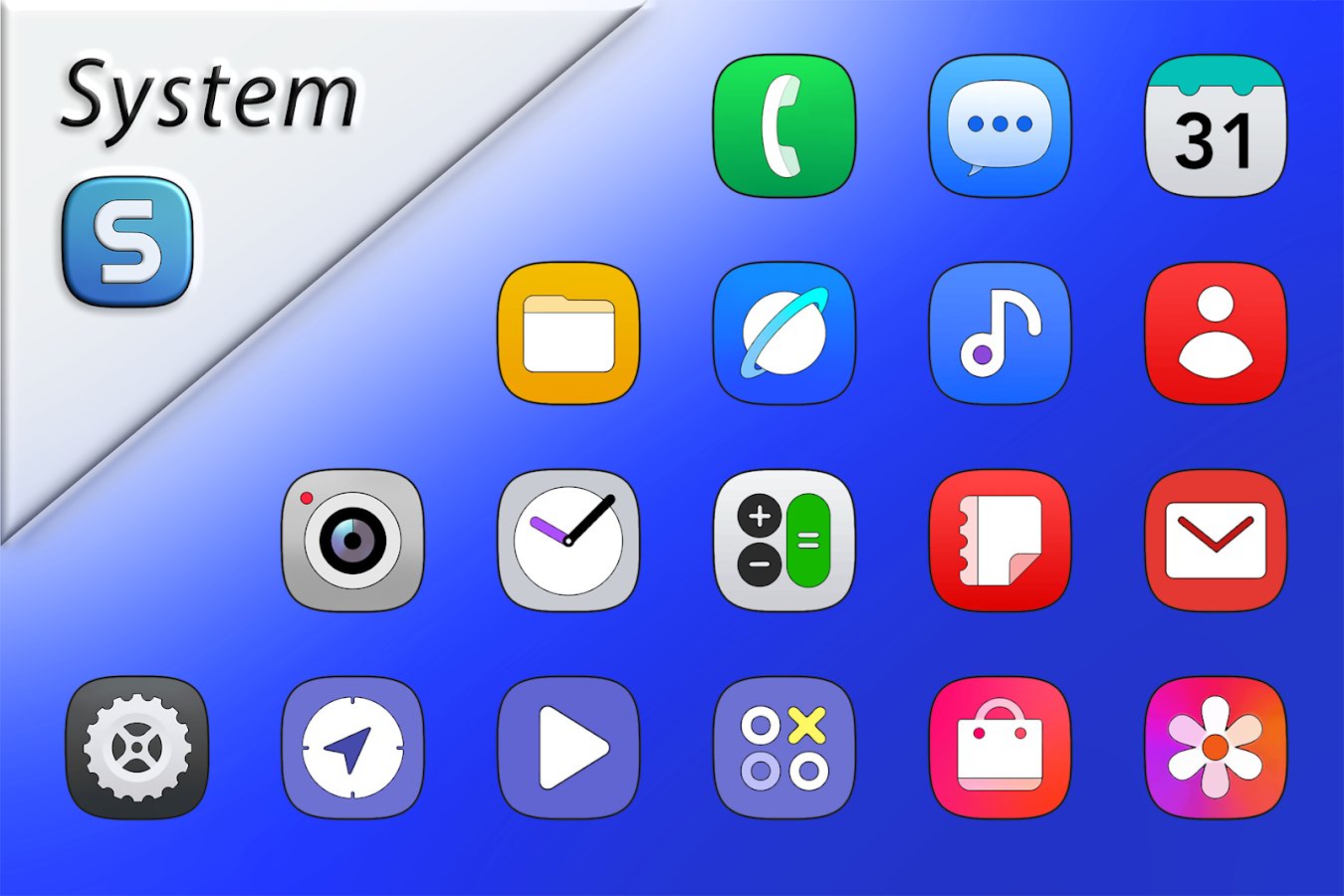 One UI HD - Icon Pack background