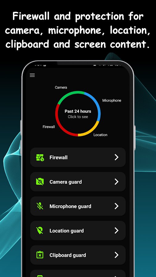 антишпион экран И брандмауэр background