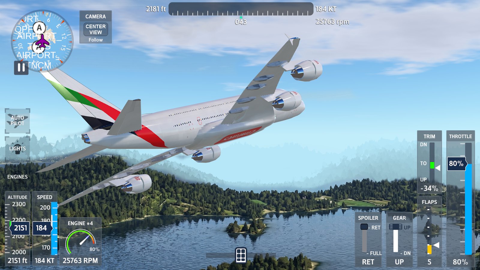 FlyWings 2026 Flight Simulator background