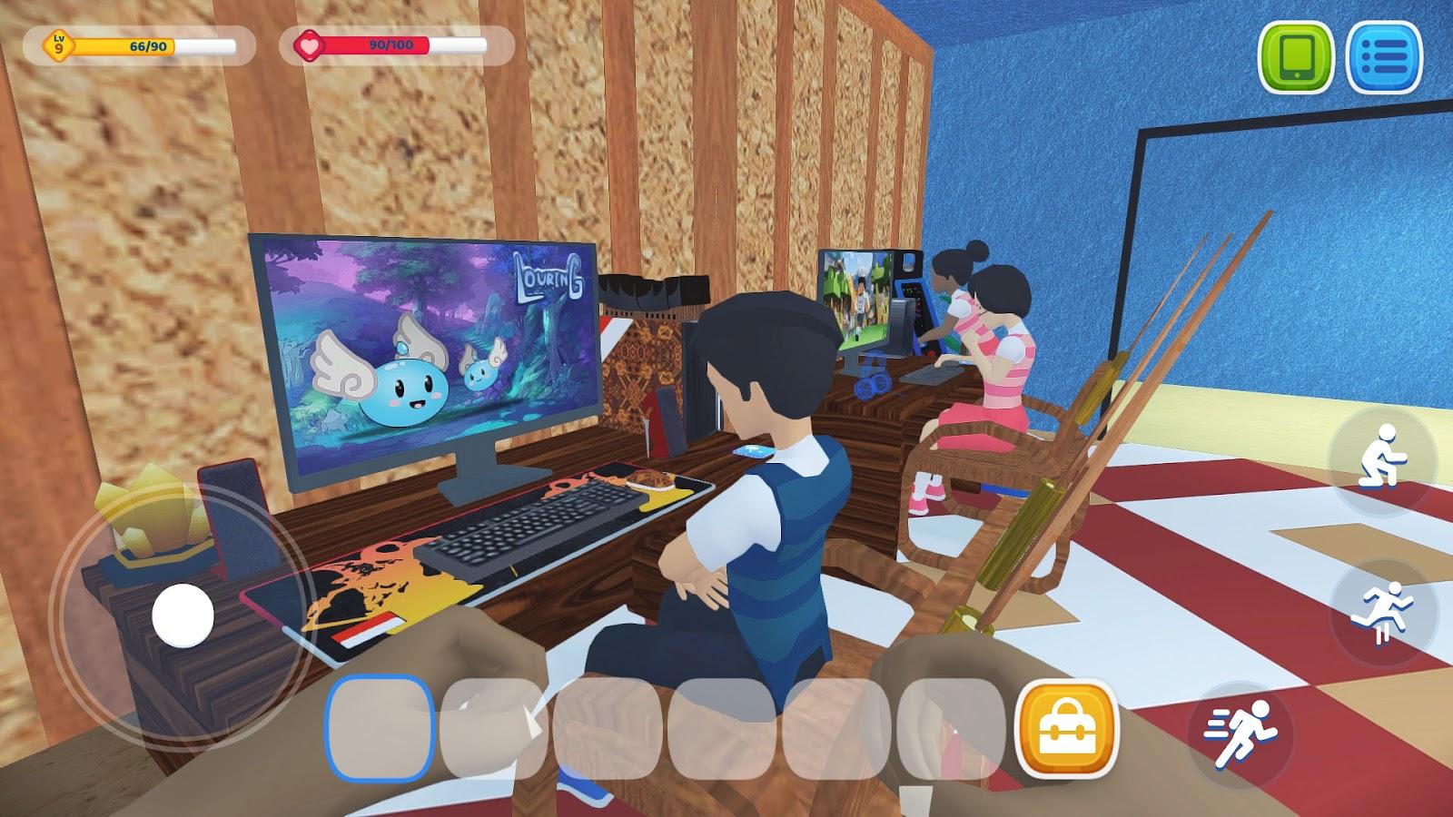 Gaming Cafe Life background