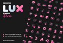 Pink IconPack : LuX screenshot 1